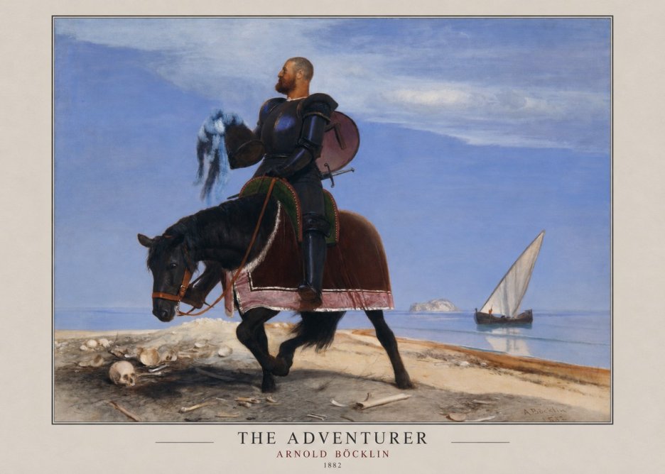 Arnold Böcklin The Adventurer No3 - Poszter