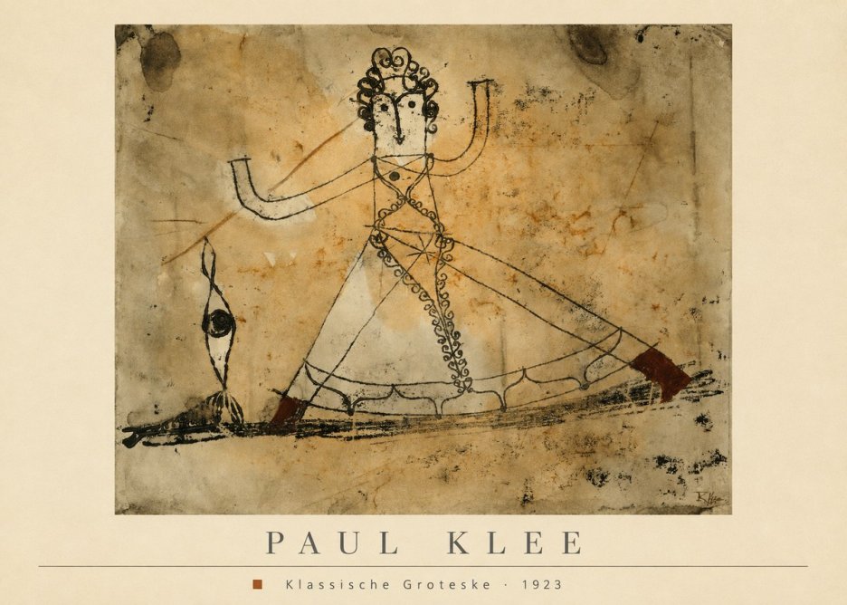 Paul Klee Klassische Groteske No4 - Poszter