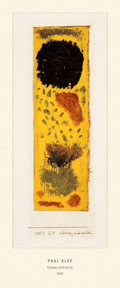 Paul Klee Schwarz, Noch Am Ort No5 - Poszter