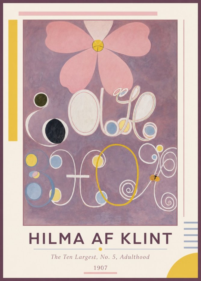 Hilma af Klint The Ten Largest, No. 5, Adulthood No1 - Poszter