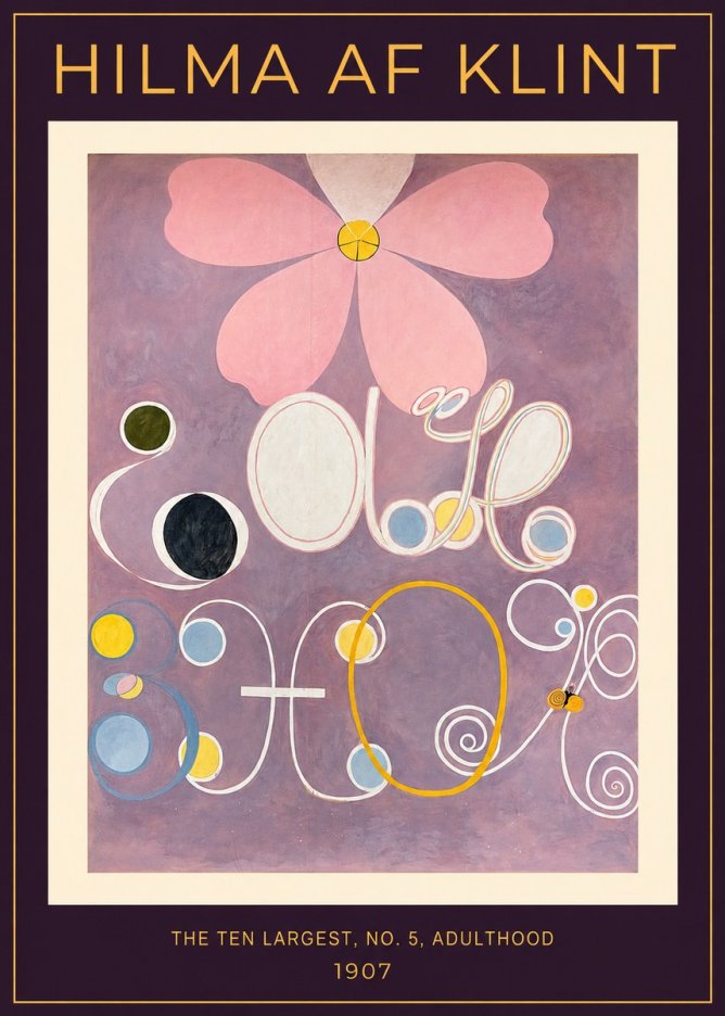 Hilma af Klint The Ten Largest, No. 5, Adulthood No2 - Poszter