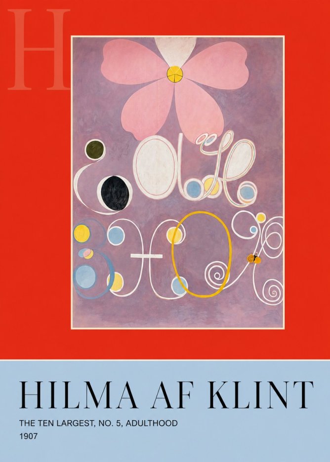Hilma af Klint The Ten Largest, No. 5, Adulthood No6 - Poszter