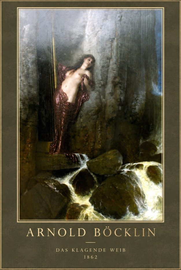 Arnold Böcklin Das Klagende Weib No1 - Poszter