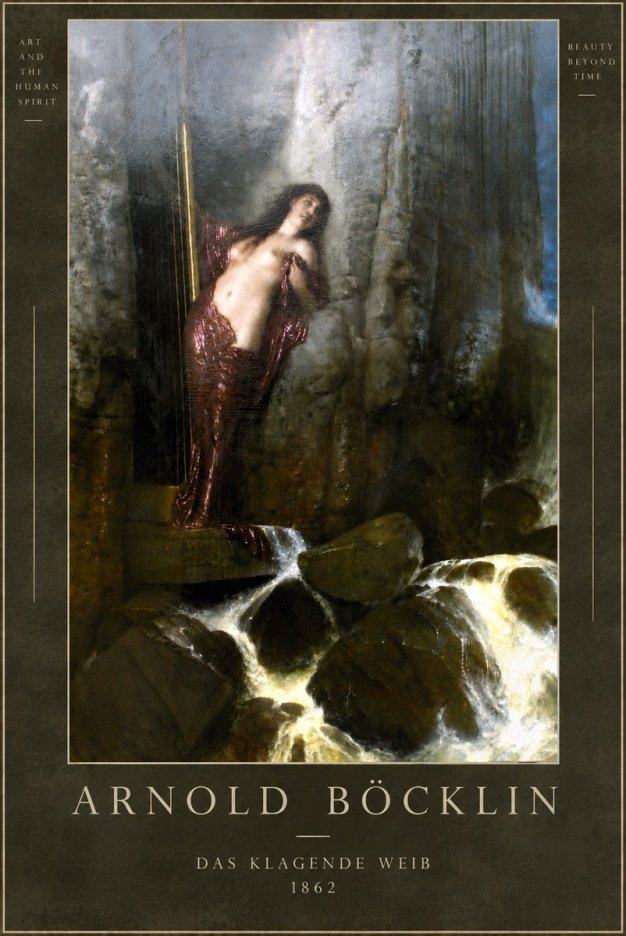 Arnold Böcklin Das Klagende Weib No4 - Poszter