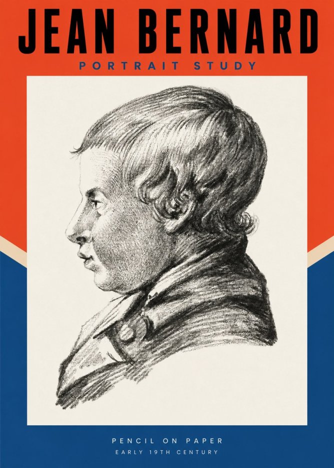 Jean Bernard Portrait Study I No2 - Poszter