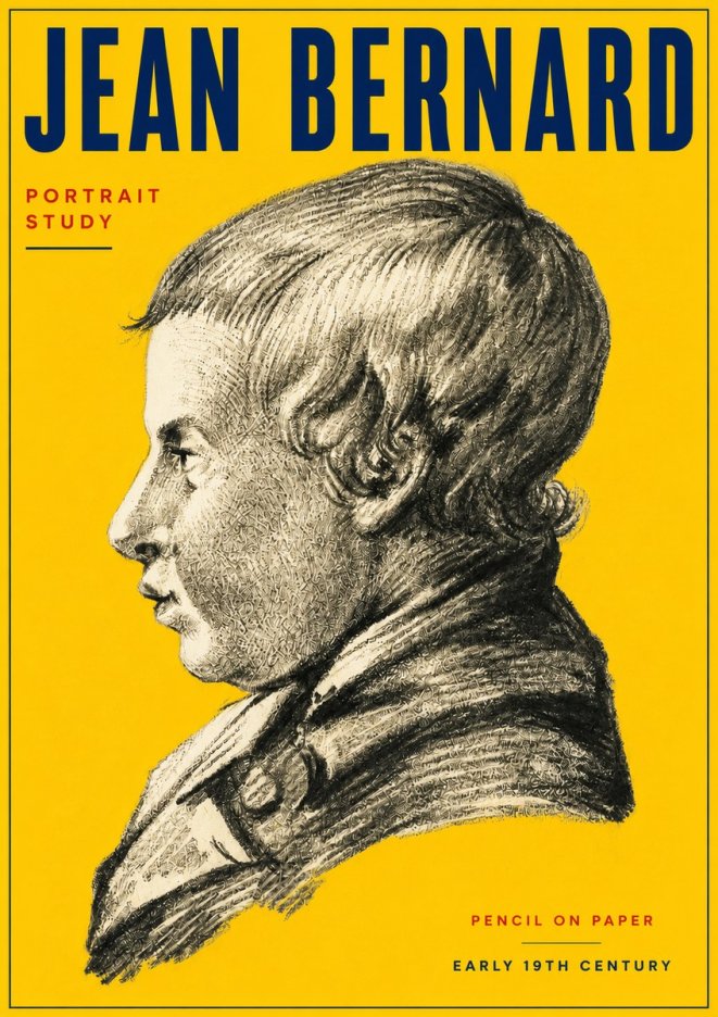 Jean Bernard Portrait Study I No4 - Poszter