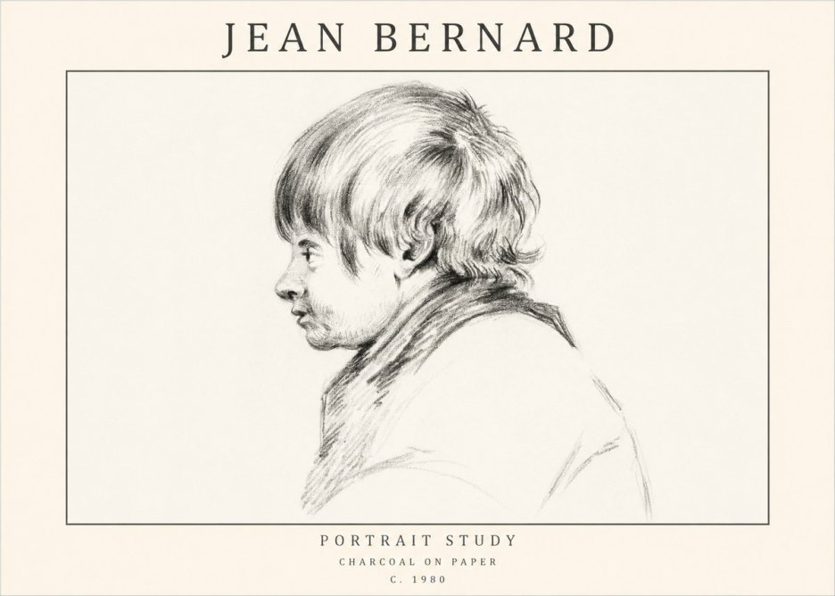 Jean Bernard Portrait Study II No1 - Poszter