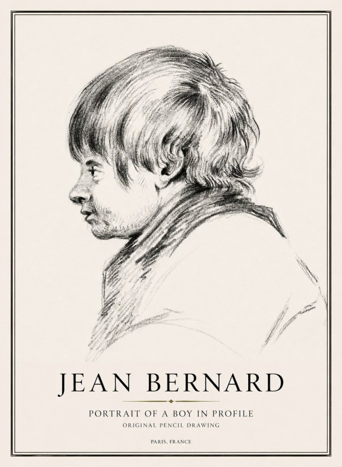Jean Bernard Portrait Study II No3 - Poszter