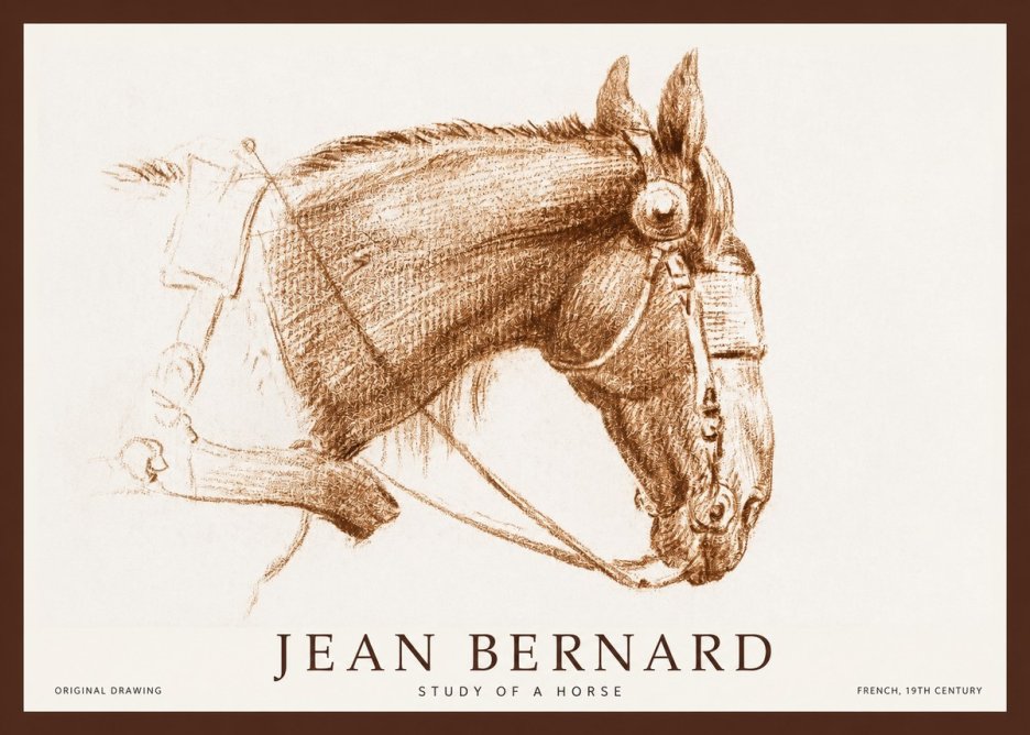 Jean Bernard Equine Study No2 - Poszter