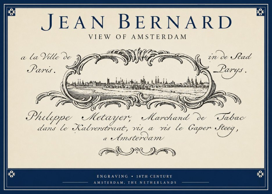 Jean Bernard A View of Paris No5 - Poszter