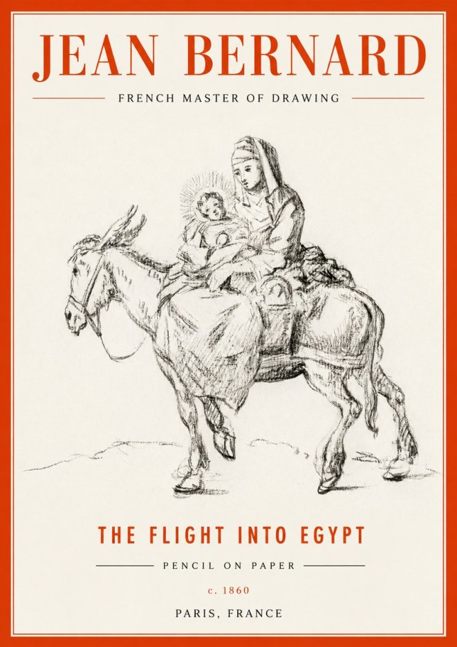 Jean Bernard The Flight into Egypt No2 - Poszter