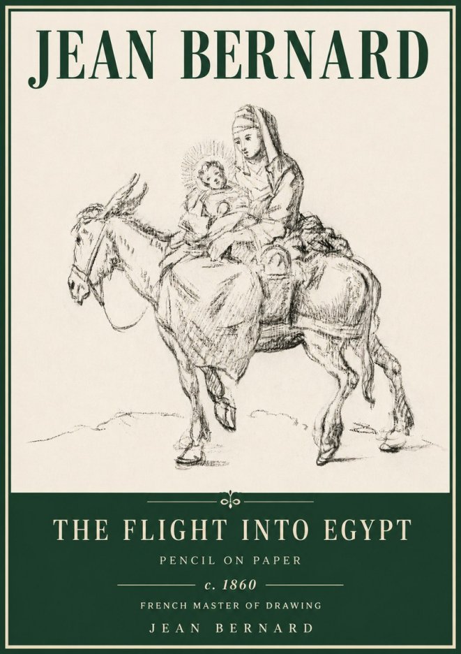 Jean Bernard The Flight into Egypt No4 - Poszter