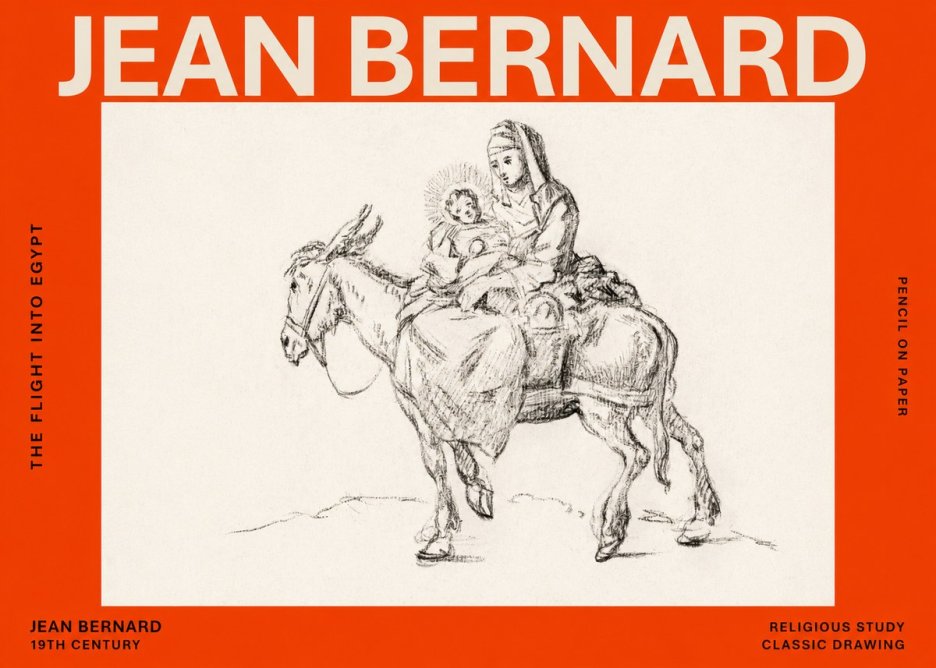 Jean Bernard The Flight into Egypt No6 - Poszter