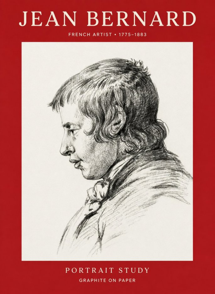 Jean Bernard Portrait Study III No1 - Poszter