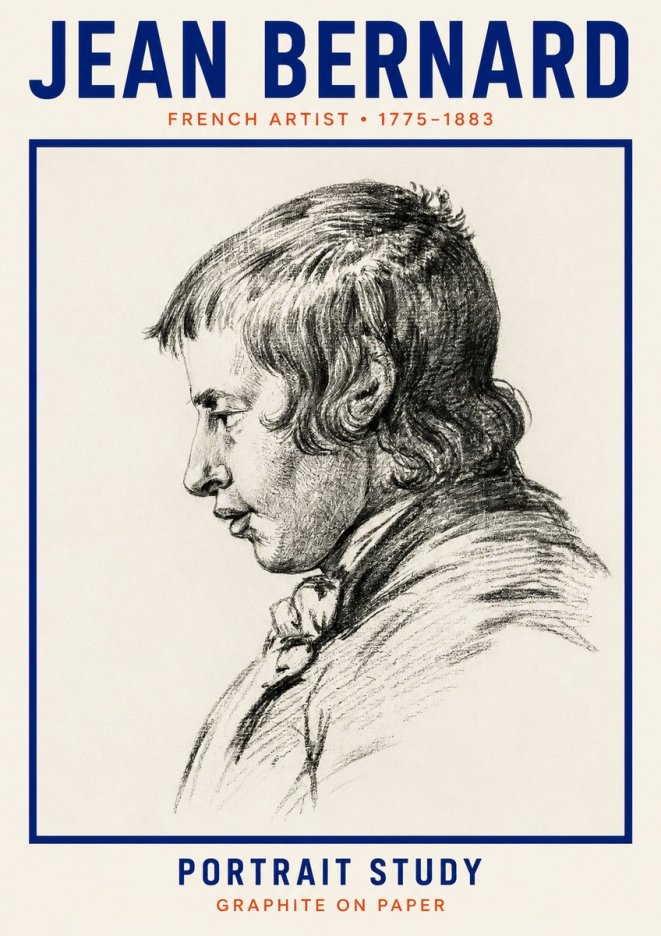 Jean Bernard Portrait Study III No2 - Poszter