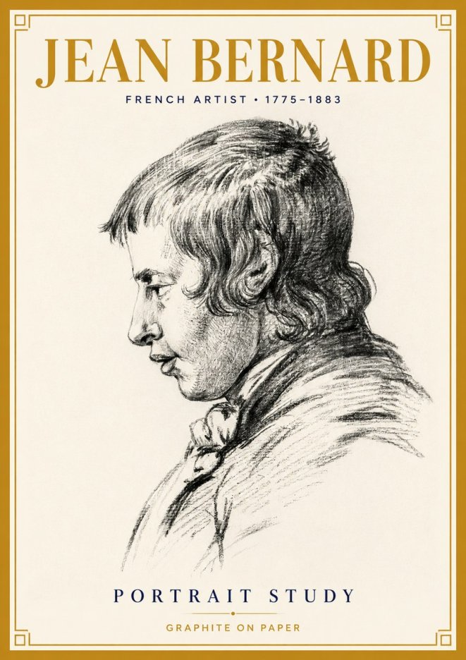 Jean Bernard Portrait Study III No4 - Poszter