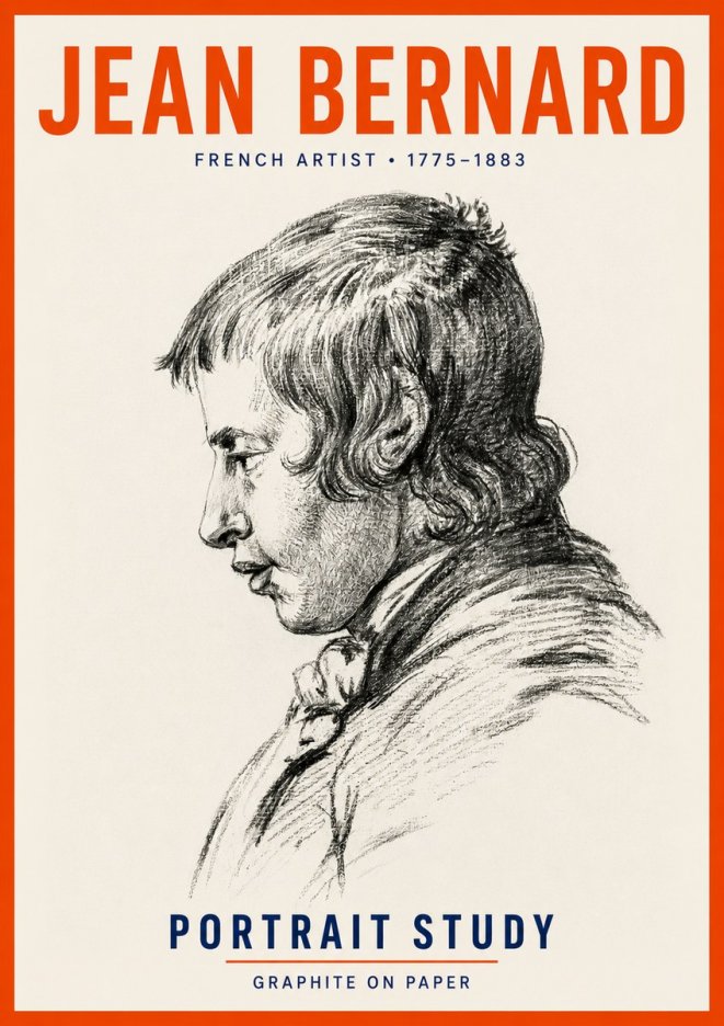 Jean Bernard Portrait Study III No5 - Poszter