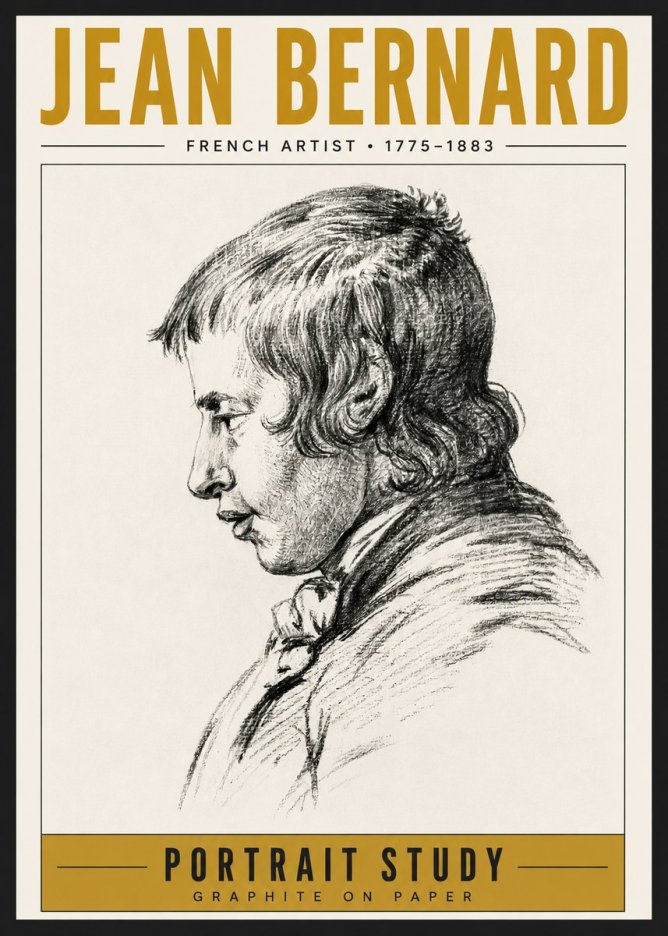 Jean Bernard Portrait Study III No6 - Poszter