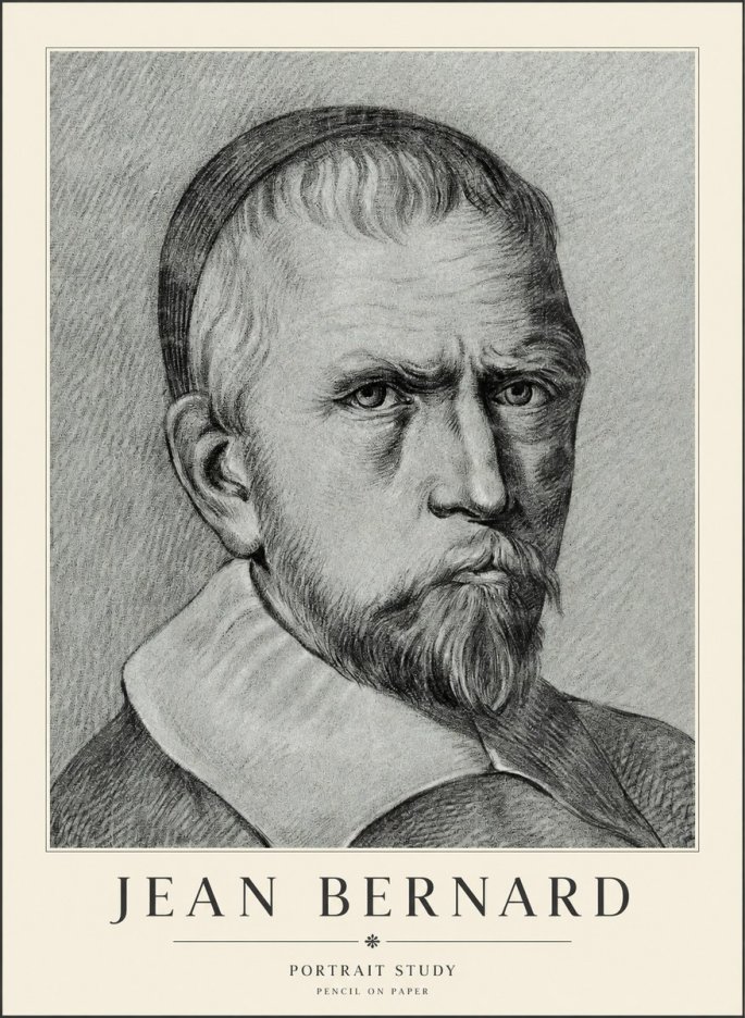 Jean Bernard Portrait Study IV No3 - Poszter