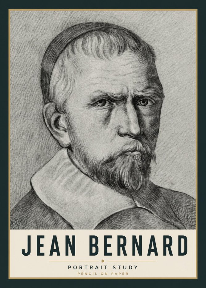 Jean Bernard Portrait Study IV No5 - Poszter