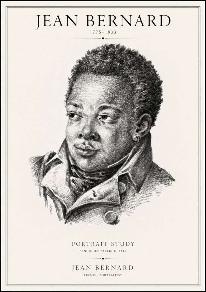 Jean Bernard Portrait Study V No1 - Poszter