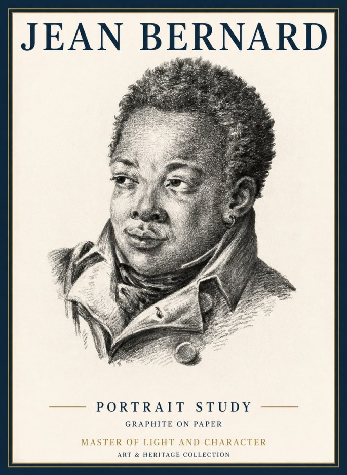 Jean Bernard Portrait Study V No2 - Poszter