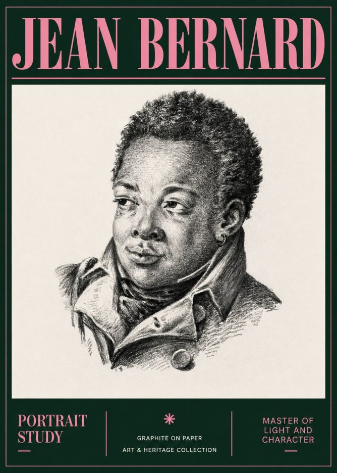 Jean Bernard Portrait Study V No4 - Poszter