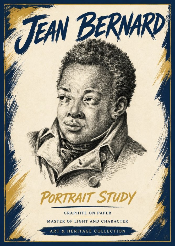 Jean Bernard Portrait Study V No5 - Poszter