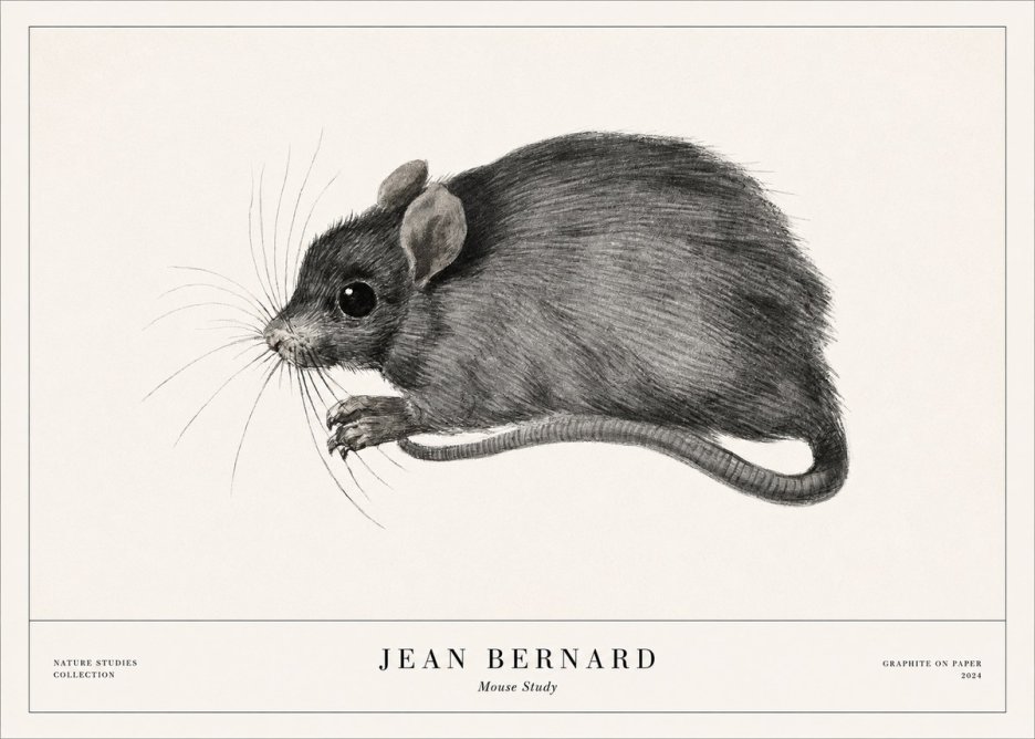 Jean Bernard Mouse Study No1 - Poszter