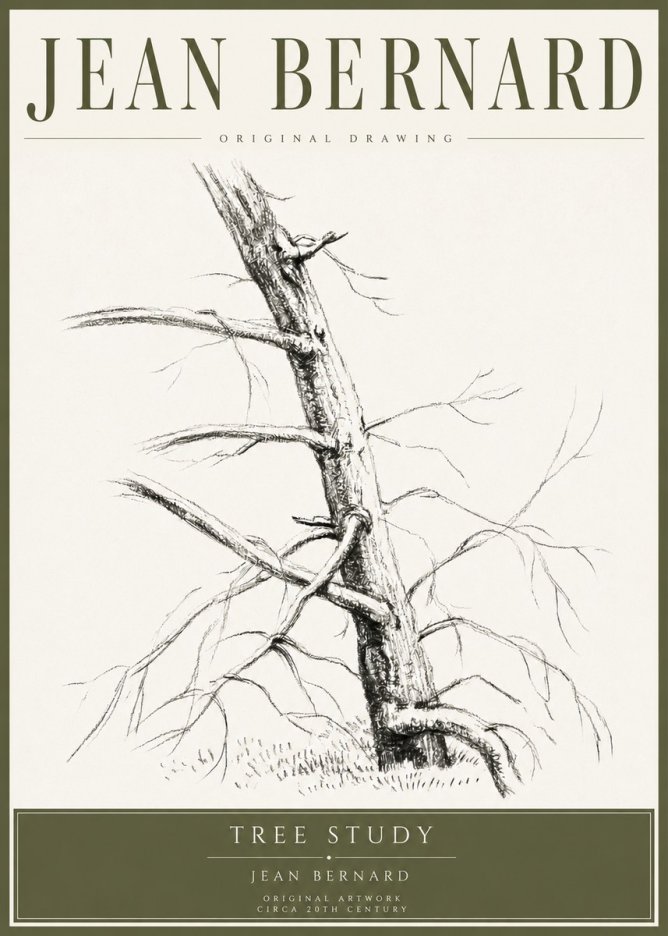 Jean Bernard Tree Study No4 - Poszter