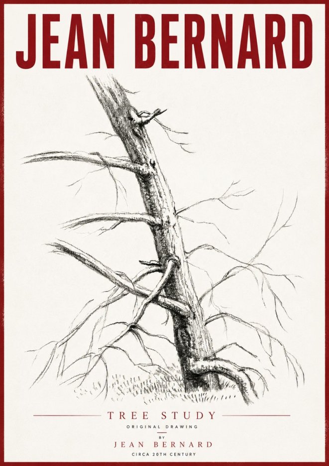 Jean Bernard Tree Study No6 - Poszter