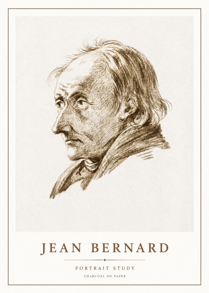 Jean Bernard Portrait of an Elderly Man No3 - Poszter