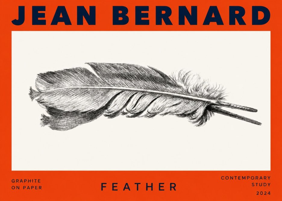 Jean Bernard Feather No2 - Poszter