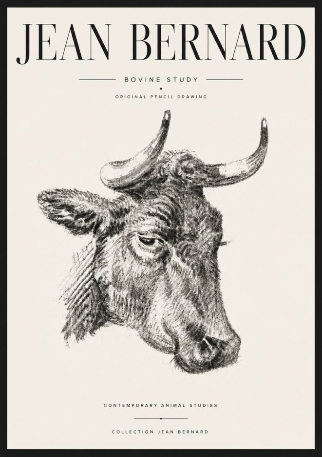 Jean Bernard Bovine Study I No6 - Poszter