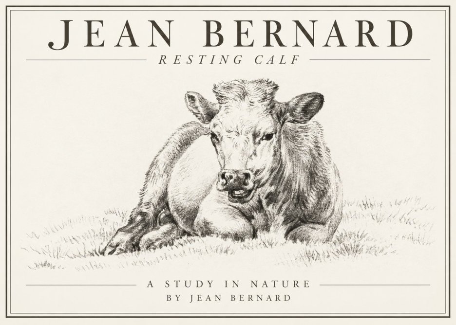 Jean Bernard Resting Calf I No1 - Poszter