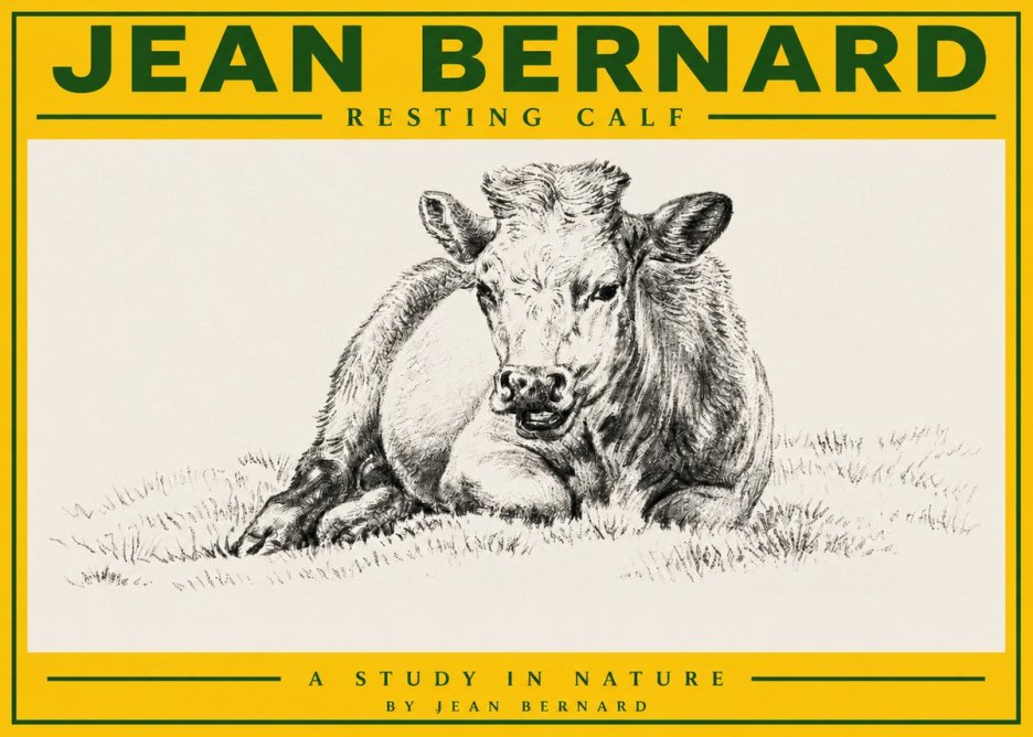 Jean Bernard Resting Calf I No3 - Poszter