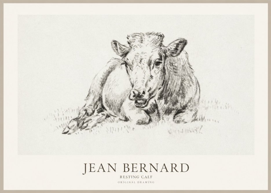 Jean Bernard Resting Calf II No1 - Poszter