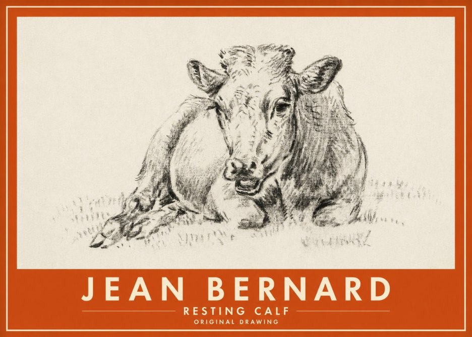 Jean Bernard Resting Calf II No2 - Poszter