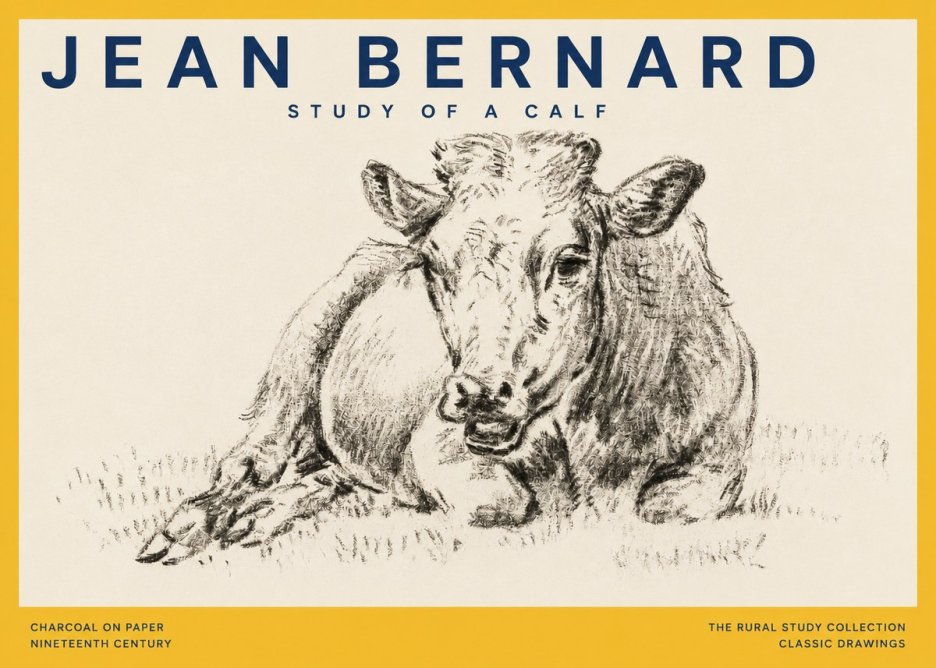 Jean Bernard Resting Calf II No5 - Poszter