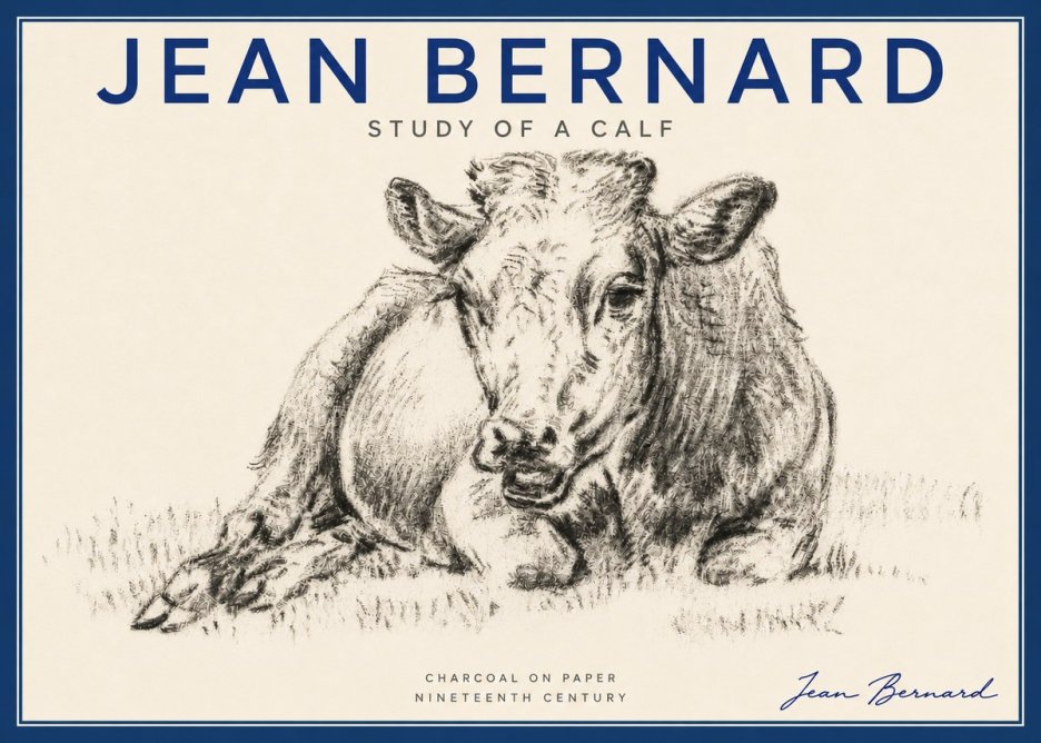 Jean Bernard Resting Calf II No6 - Poszter