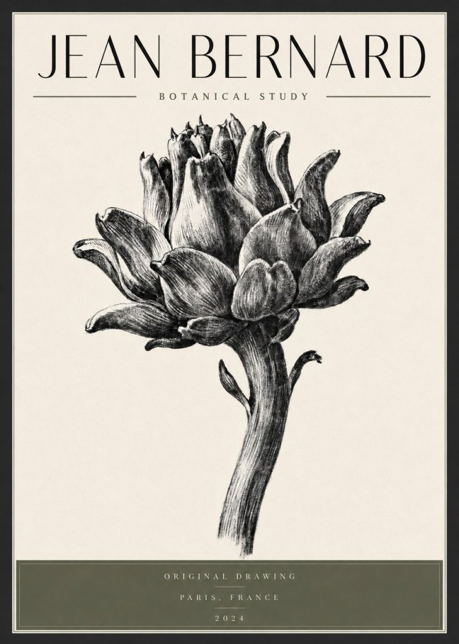 Jean Bernard Botanical Study No3 - Poszter
