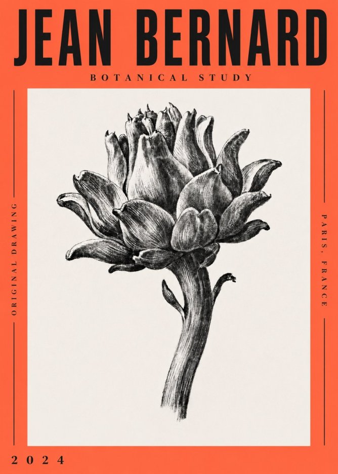 Jean Bernard Botanical Study No4 - Poszter