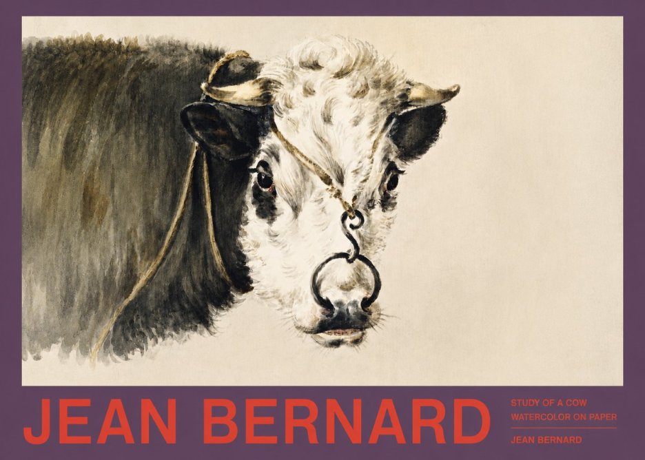 Jean Bernard Study of a Cow I No2 - Poszter
