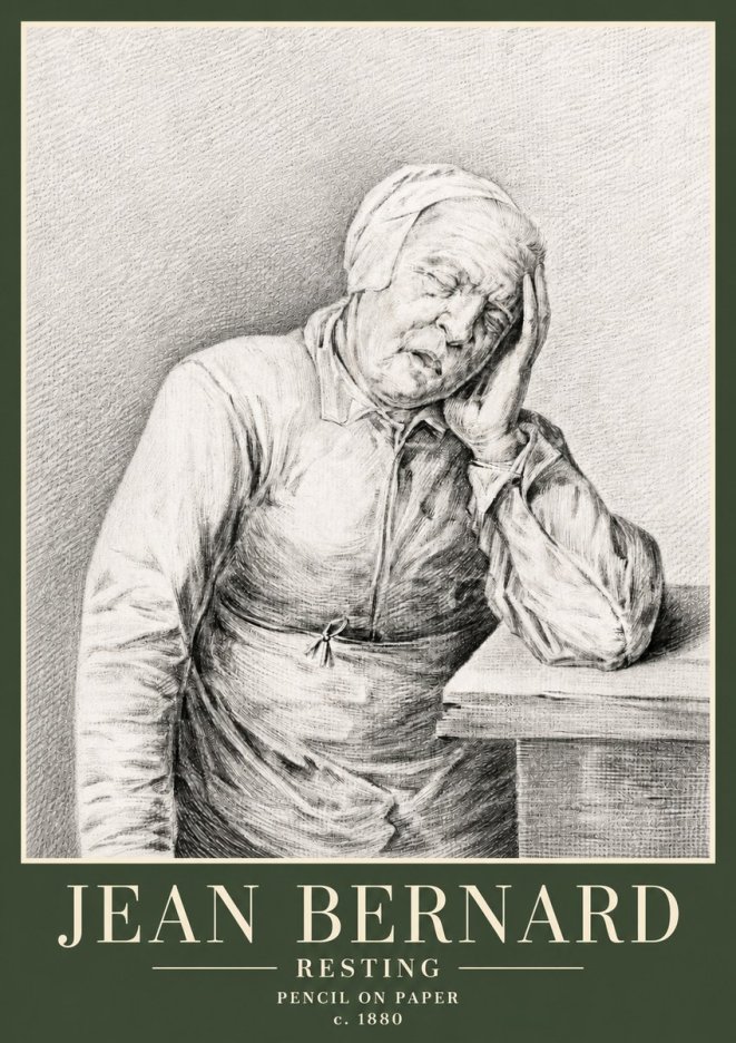 Jean Bernard Resting No3 - Poszter