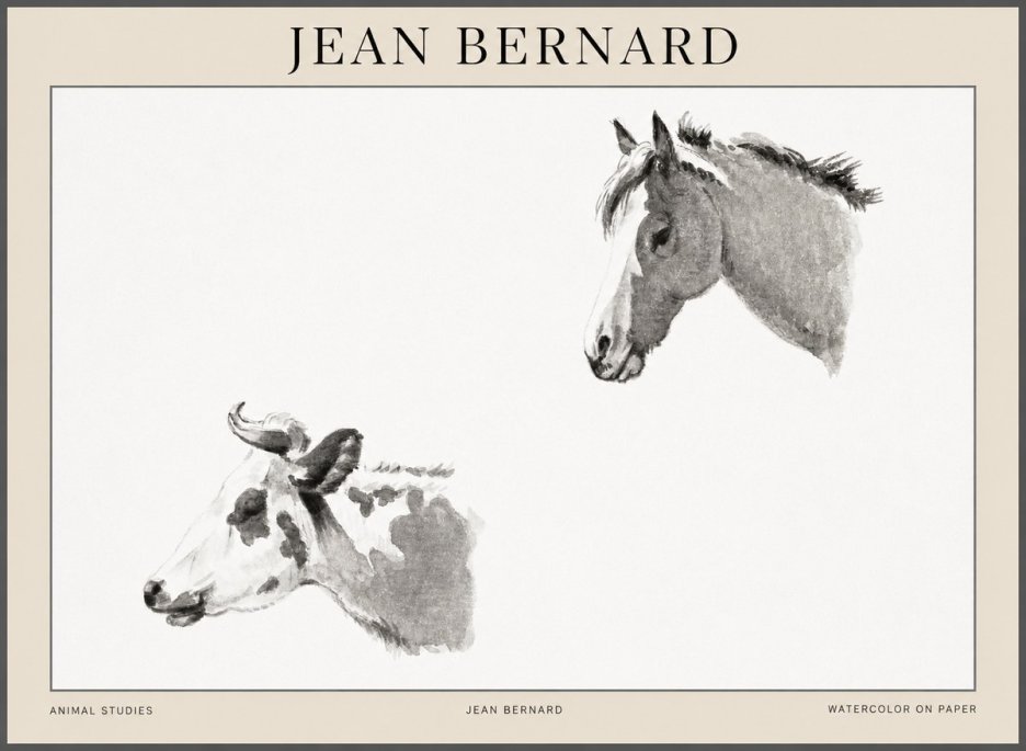 Jean Bernard Animal Studies No1 - Poszter