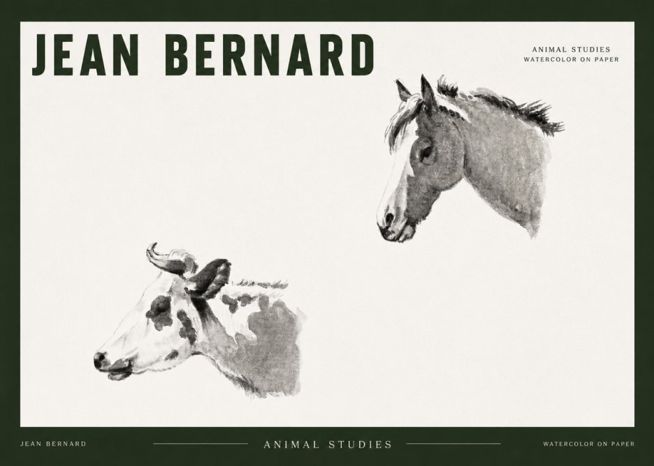 Jean Bernard Animal Studies No2 - Poszter