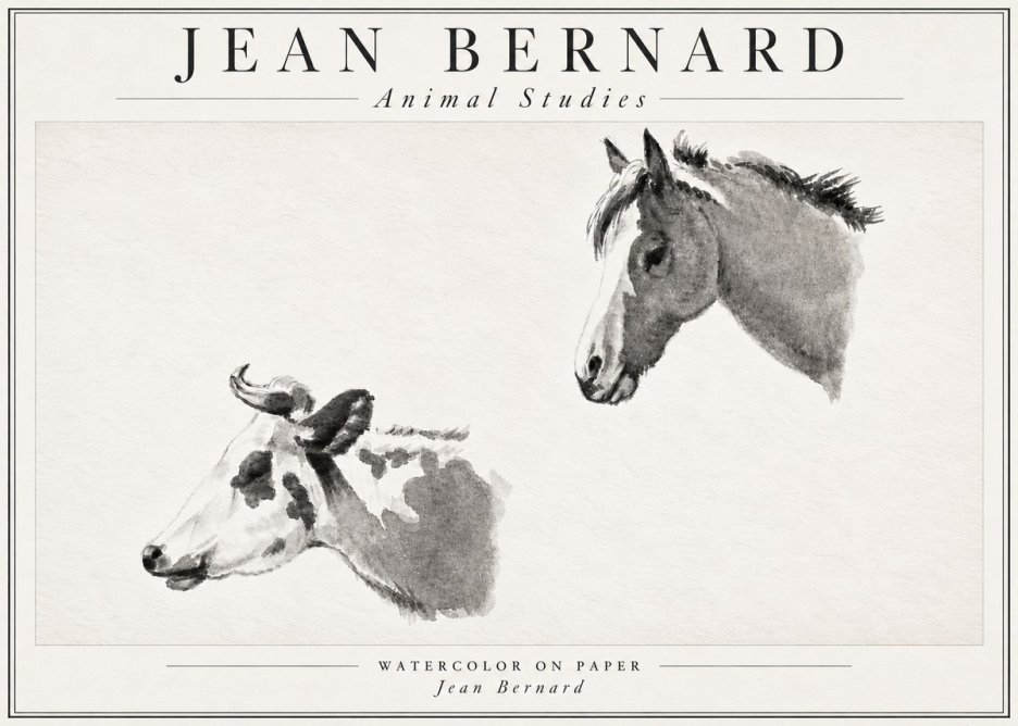 Jean Bernard Animal Studies No4 - Poszter