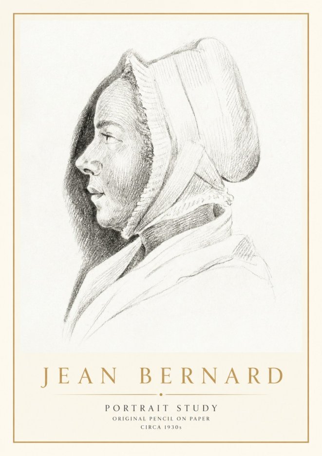 Jean Bernard Portrait Study VI No1 - Poszter