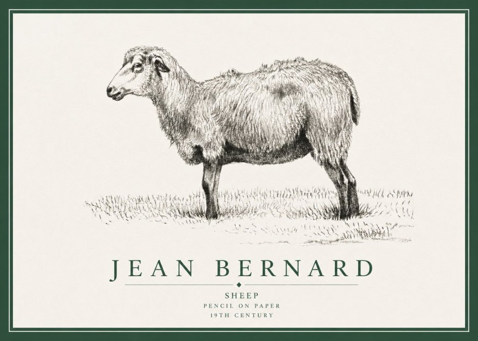 Jean Bernard Sheep No3 - Poszter