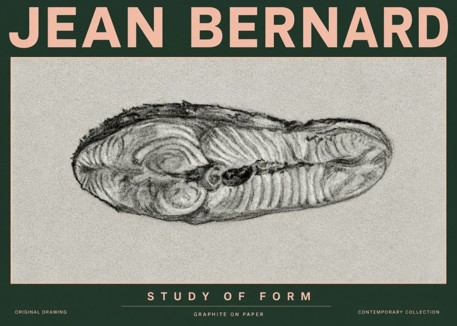 Jean Bernard Study of Form I No6 - Poszter